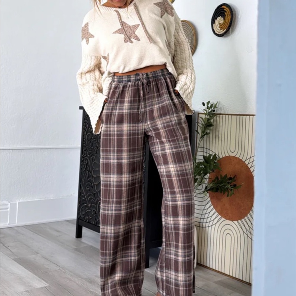 Stylish Plaid Wide-Leg Pants for Women